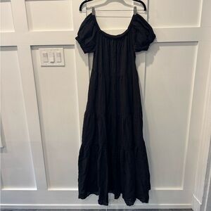 Young Fabulous and Broke YFB black cotton maxi Dress EUC size M